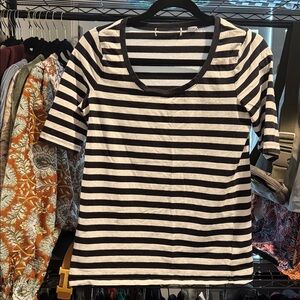 Black and White Striped T-Shirt